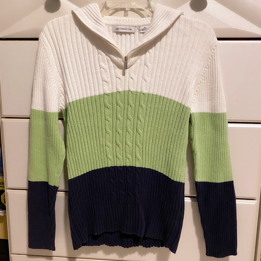 Liz Claiborne Colorblock Sweater